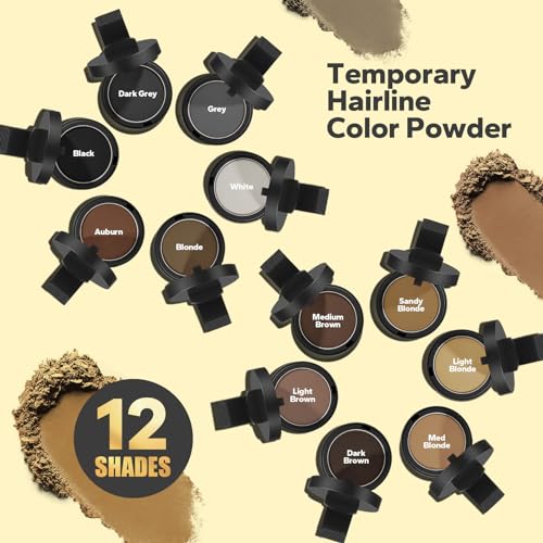 Root Touch Up Powder for Thinning Hair, Sweatproof, Light Brown K529