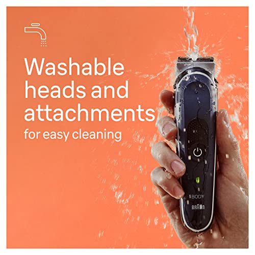 Body Groomer for Men, Chest, Armpits & Groin, 2 Combs, SkinSecure, Washable W895441