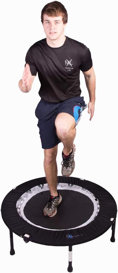 Folding Rebounder Mini Trampoline for Adults with Bar G192