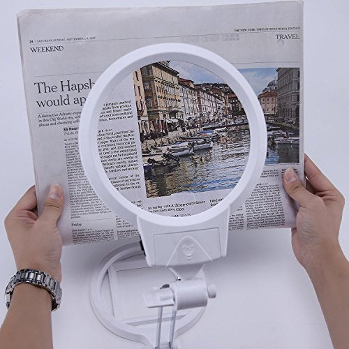 Floor Magnifying Lamp with Light and Stand, 36 LED Dimmable T325
