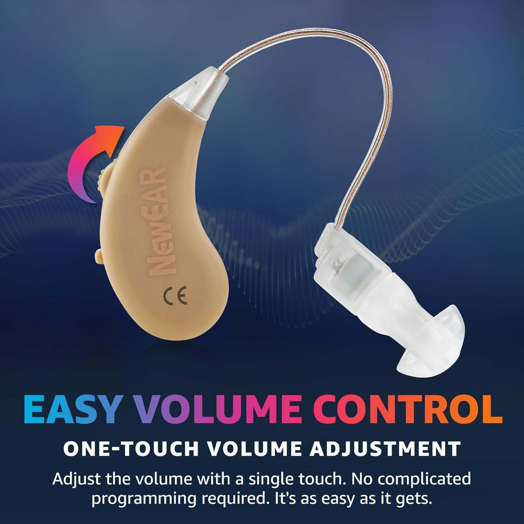 Rechargeable BTE Hearing Amplifier with USB Charging Dock D71611
