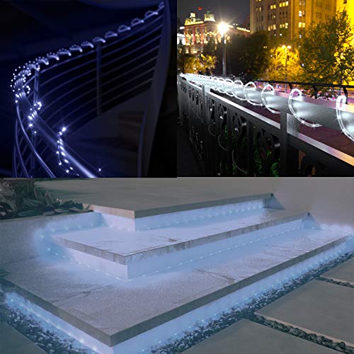 Solar Powered LED Rope Lights 40FT Waterproof Outdoor Garden Decor H6990