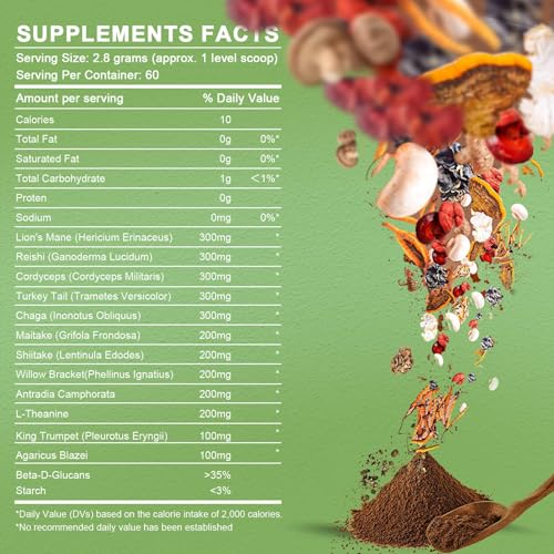 Mushroom Supplement Blend for Coffee and Smoothies R671065