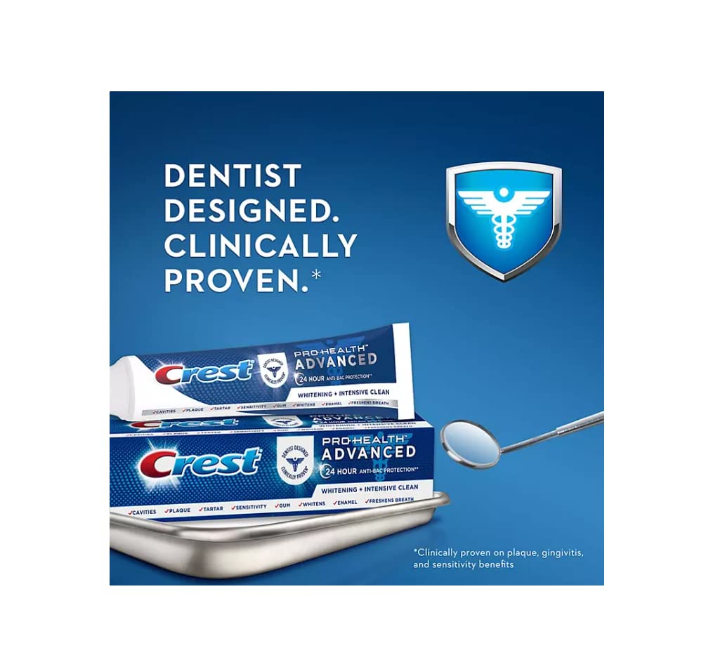 Advanced White Toothpaste, 5.8 oz, 5 Pack D1875