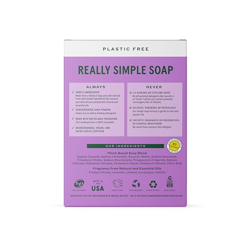 Powder Laundry Soap - Lemongrass Scent, Hypoallergenic, 30 oz R2995