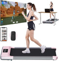 Walking Pad Treadmill, Under Desk Treadmill with 300 Lb Capacity, Quiet Walking Treadmill for Home Office, Portable Small Walking Pad with Smart APP, Remote Control, LED Display