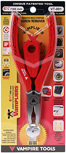 2-Piece Screw Extractor Pliers Set, 8" Heavy Duty Linemans Pliers + 6.25" Multipurpose Screw Removal Pliers, High Carbon Steel F82367
