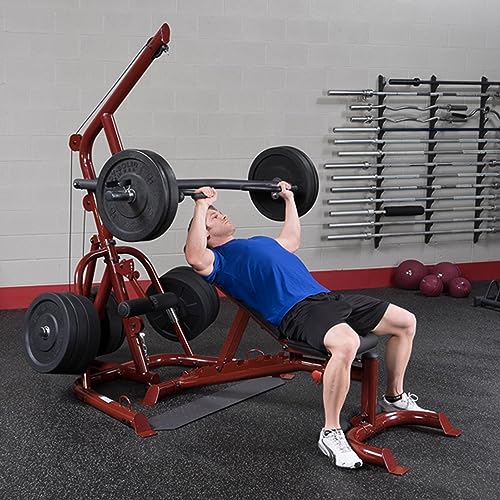 Corner Leverage Gym with Weight Bench - Multi-Function Workout Station R9964
