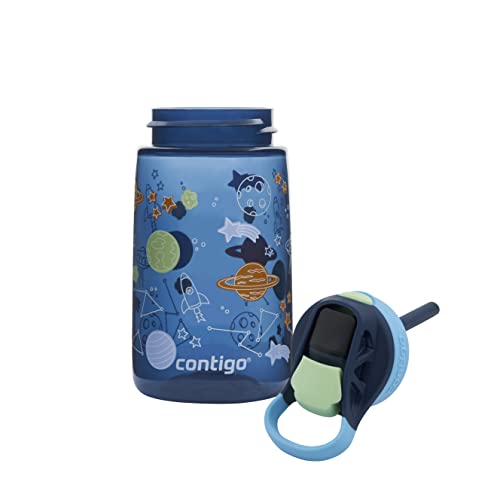 Kids Water Bottle with Straw, BPA-Free Stainless Steel, Leak-Proof F946