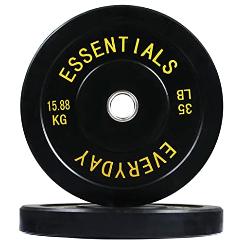 Black Olympic Bumper Plate Weight Plate with Steel Hub F12005