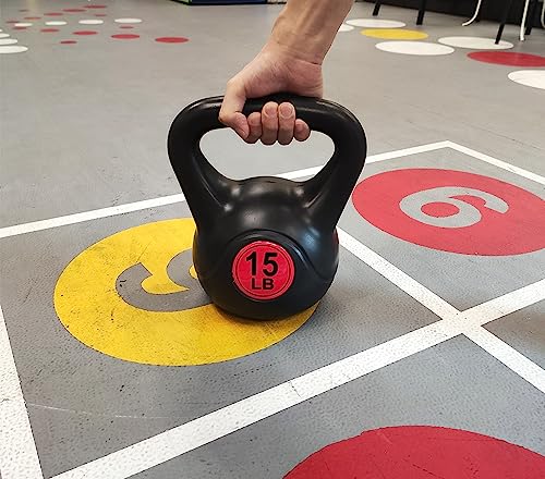 Kettlebell Exercise Weight Set, 5 to 20 lbs, Set of 3 or 4 X26474