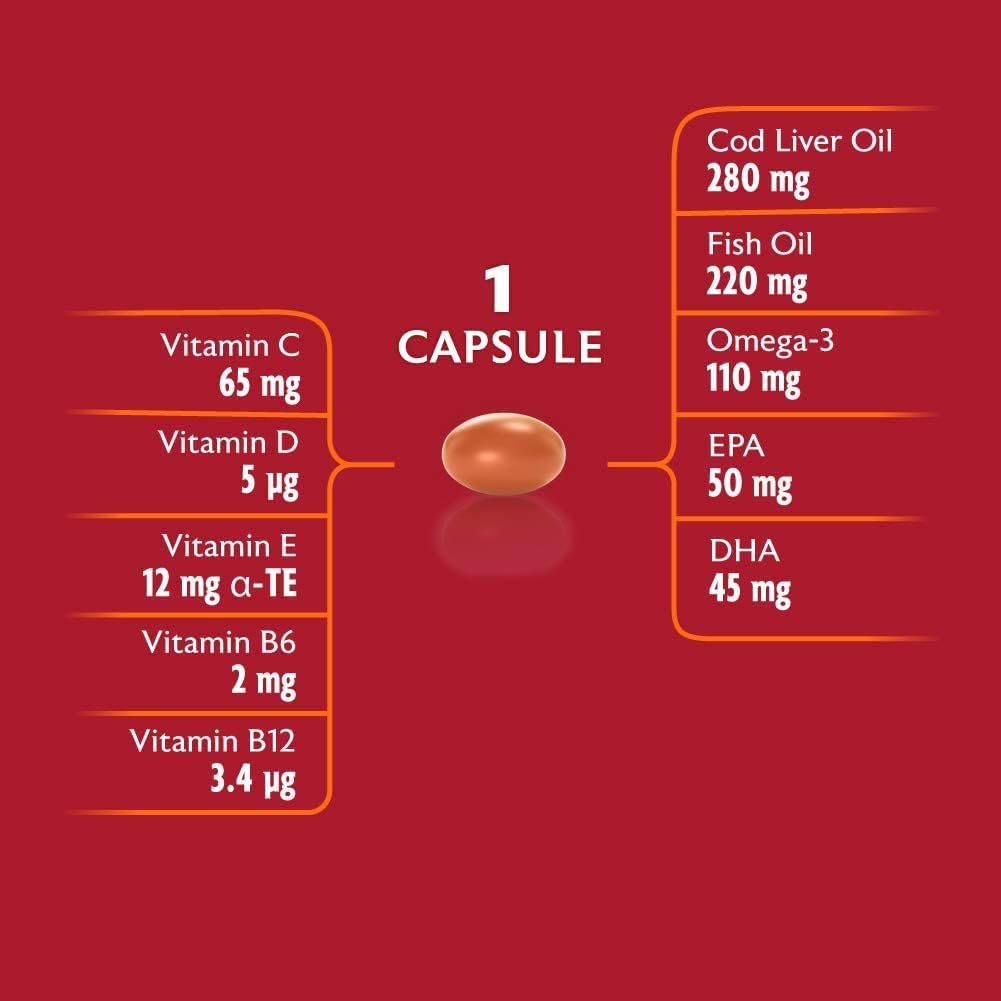 Cod Liver Oil with Multivitamins 90 Capsules U363324