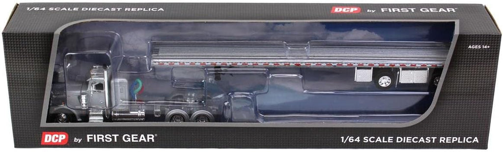 1/64 Peterbilt 359 Flattop Sleeper with 53' Flatbed Trailer E718