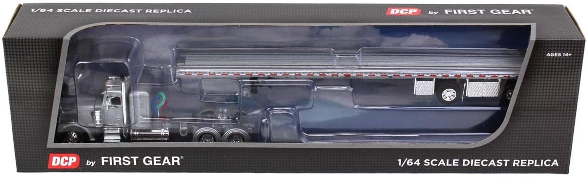 1/64 Peterbilt 359 Flattop Sleeper with 53' Flatbed Trailer E718