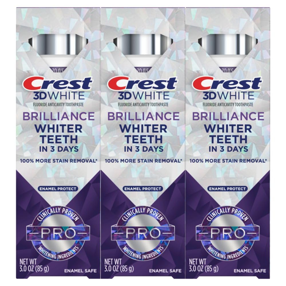 3D White Brilliance Pro Enamel Protect Toothpaste 3oz 3 pack G34795