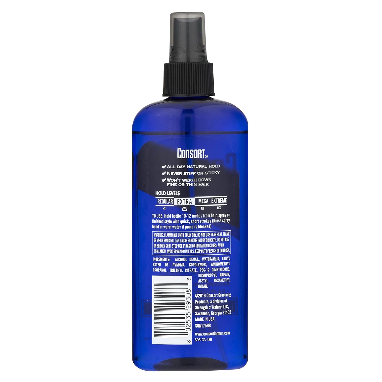 Hair Spray 8oz Unscented X-Hold Pump Non-Aero (3 Pack) A2951
