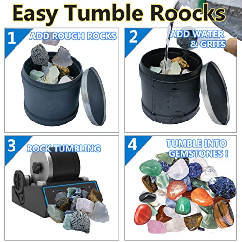 Rock Tumbler Grit Set, 4 Step Polish Refill Q210667