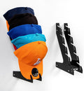 Hat Racks for Baseball Caps Set of 2 - Wall Mount or Stand Up - Hold Up to 10 Caps - Acrylic Hat Display and Storage for Bedroom, Closet, Dresser, Entrance (Black)
