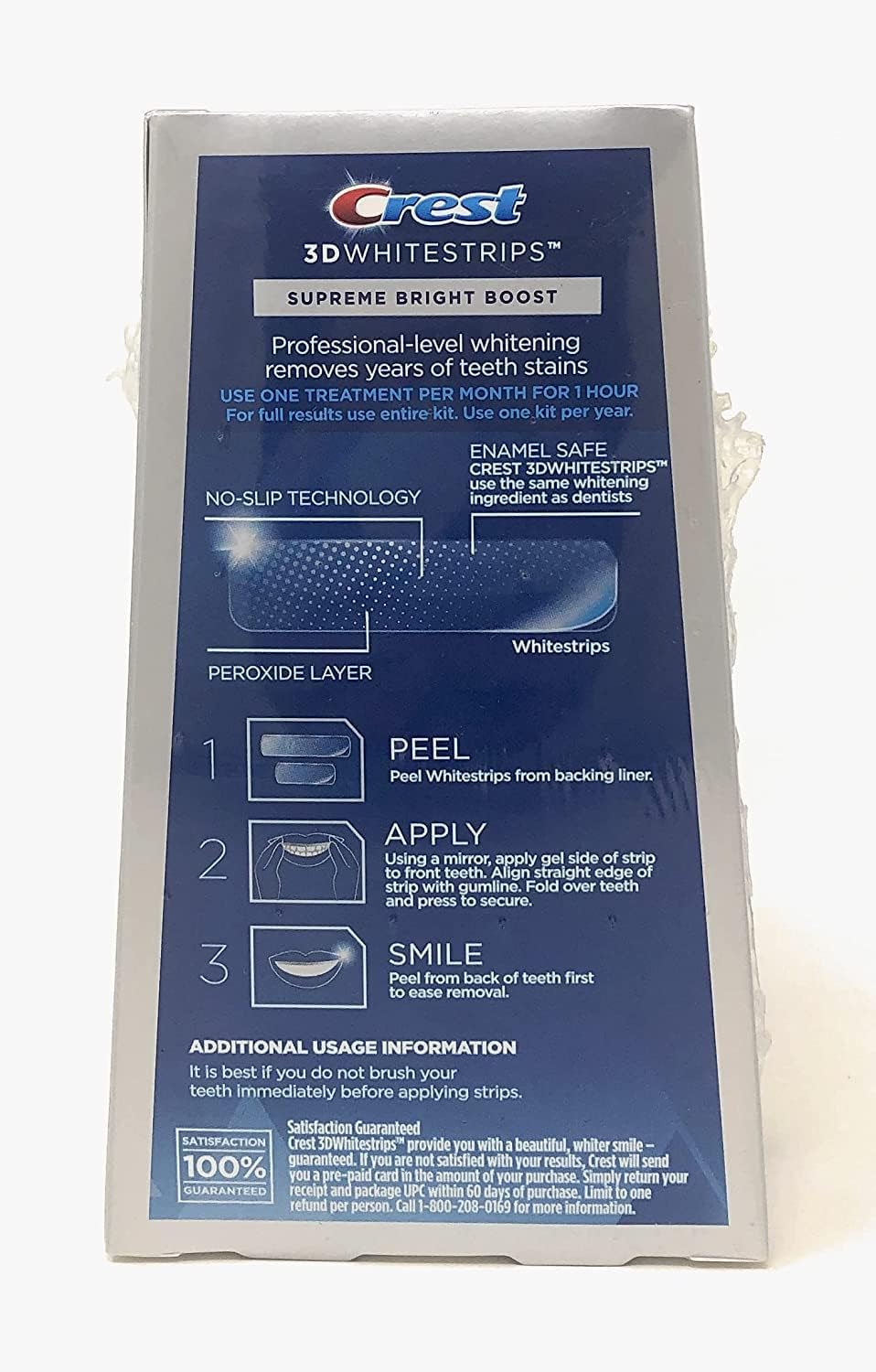 Teeth Whitening Strips, 7 Treatments, 14 Count Y3978