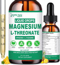 Magnesium L-Threonate Liquid, Triple Calm Magnesium Threonate Apigenin Theanine Plus Passion Flower, Lemon Balm, Liquid Magnesium Glycinate Threonate for Relaxation Sleep Muscle Nerve Health