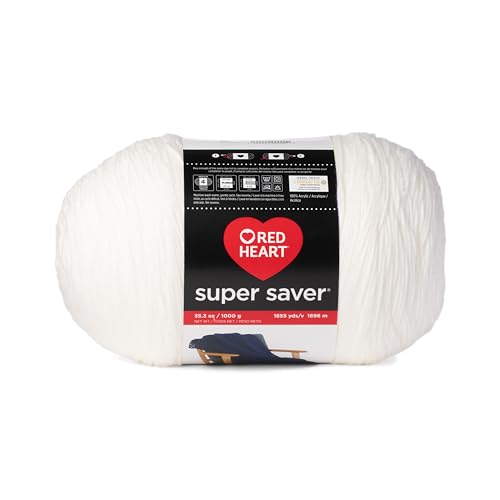 Red Heart Cherry Super Saver Jumbo Yarn, 1 Pack, 2232 Foot