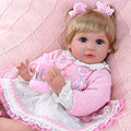 Aori Lifelike Reborn Baby Dolls - Realistic Baby Doll 22 inch Newborn Girl Doll with Feeding Toy Accessories Gift Set