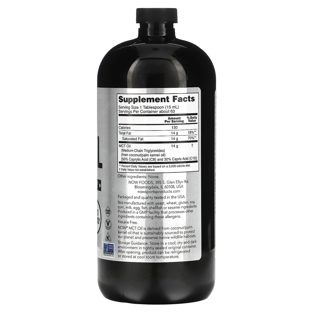 MCT Oil, Unflavored, 32 fl oz B562715