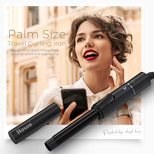 Mini 1 Inch Curling Iron for Short Hair, Travel Dual Voltage H871611
