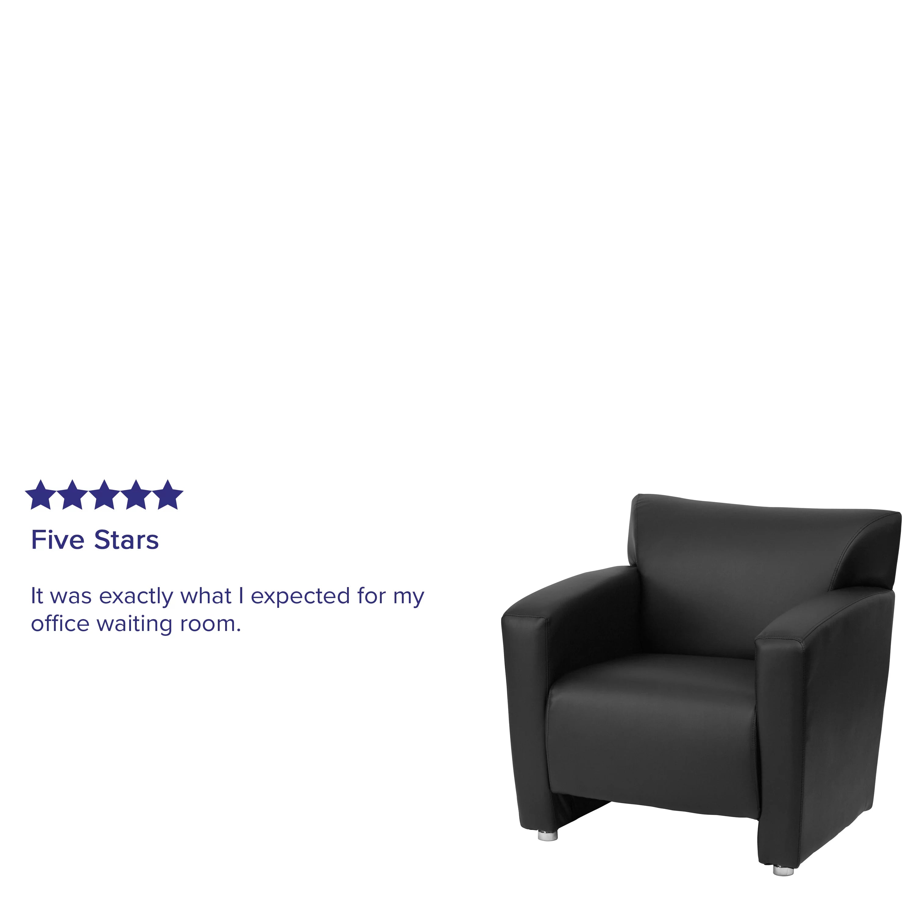 Black LeatherSoft Chair Q9311