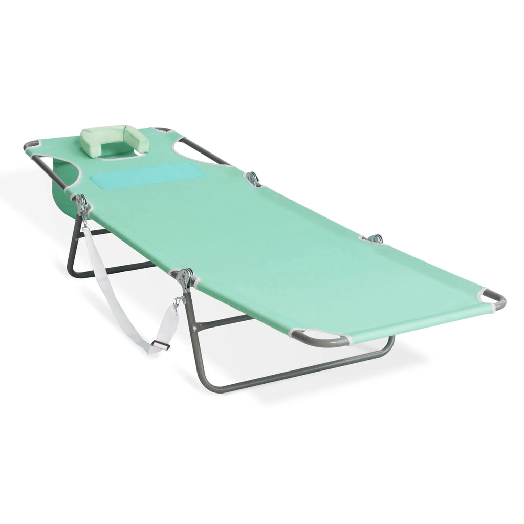 Poolside Reclining Chaise Lounge Chair, Teal D58869