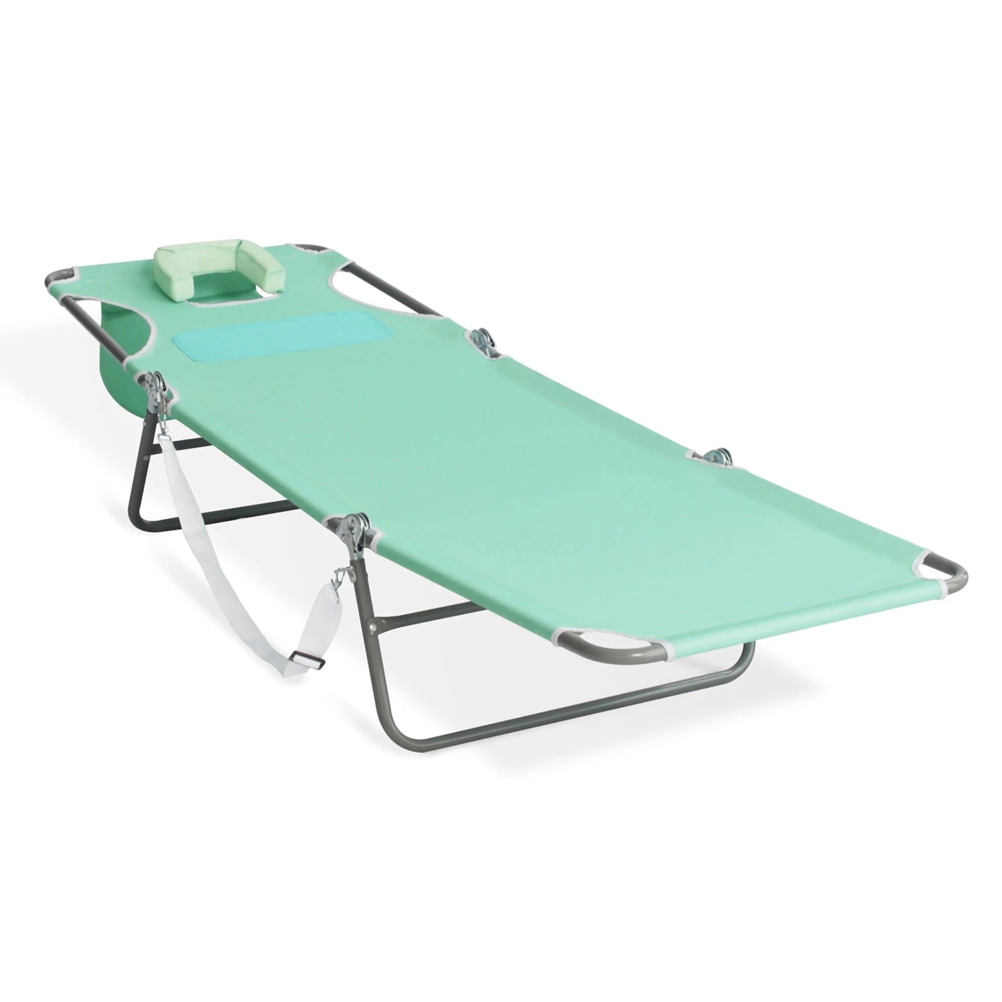 Poolside Reclining Chaise Lounge Chair, Teal D58869