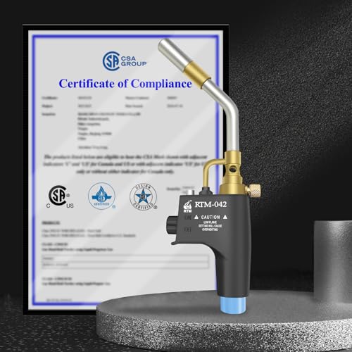 Propane Torch Head with Trigger Start for Soldering, Welding and Brazing I18048