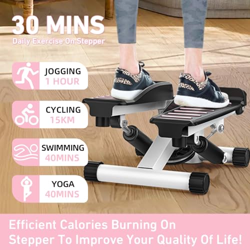 Mini Stepper with Resistance Bands for Home Exercise X587568