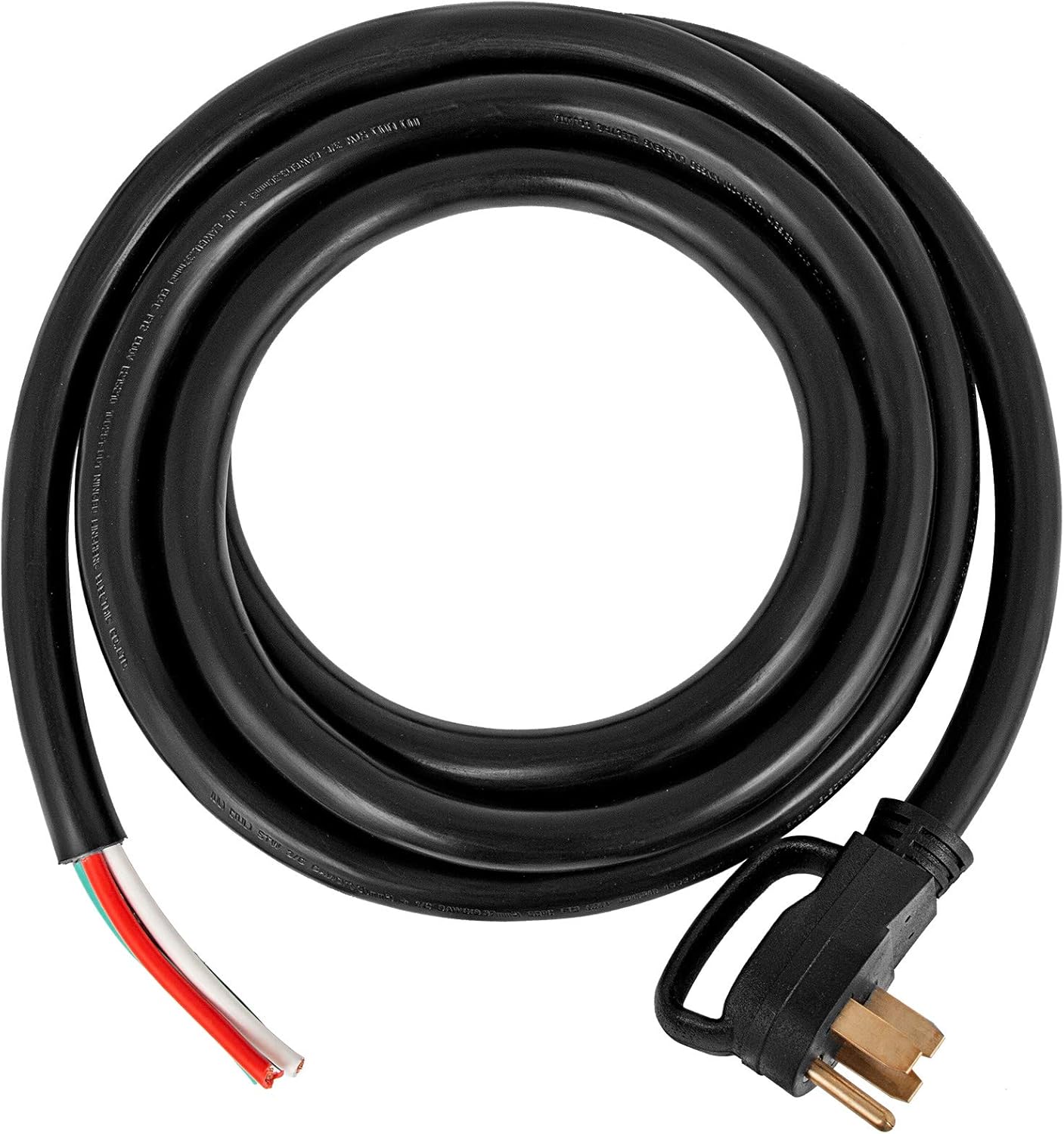 30Ft 50Amp Generator Extension Cord 6 Gauge STW 6/3+8/1 N14-50P to Bare Wire E490