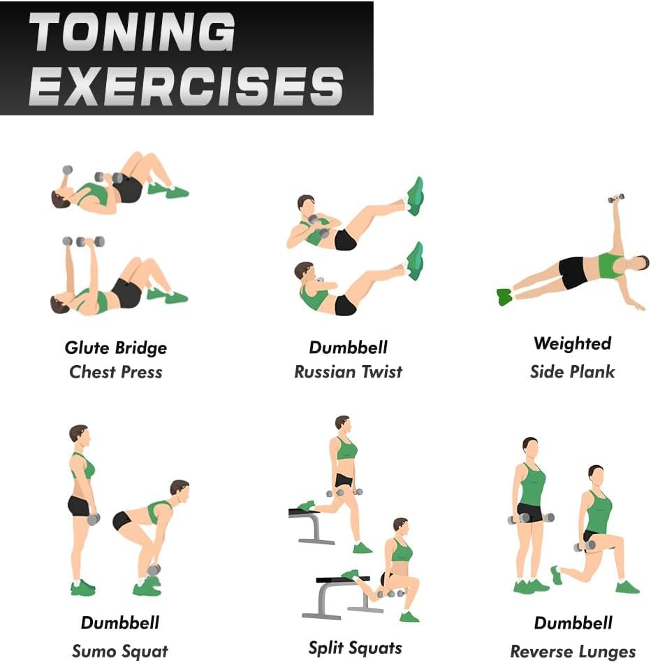 3 lbs Arm Firming Muscle Toning Dumbbell with Workout DVD A832977