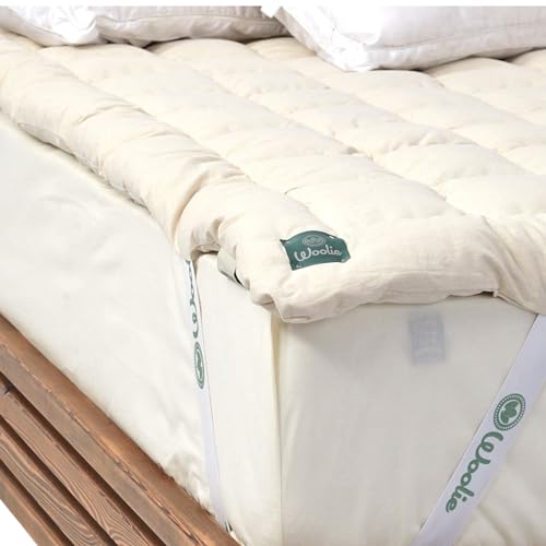 Merino Wool Mattress Topper, 2 Inch, Cooling and Hypoallergenic M309