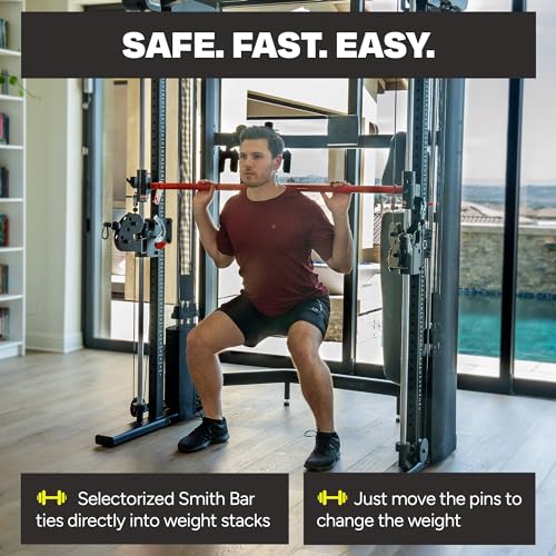 Functional Trainer Cable Machine for Home Gym Strength Training F16394