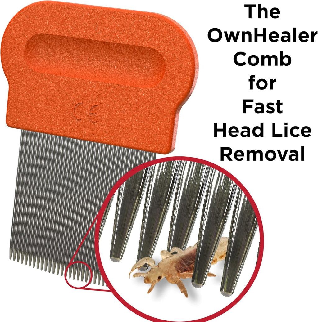Professional Lice Comb Kit for Head Lice, Nits, and Dandruff Removal V82487