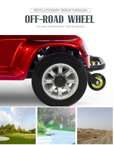 4 Wheel Mobility Scooter for Seniors, 400 lbs, Foldable Travel Scooter with Basket M322