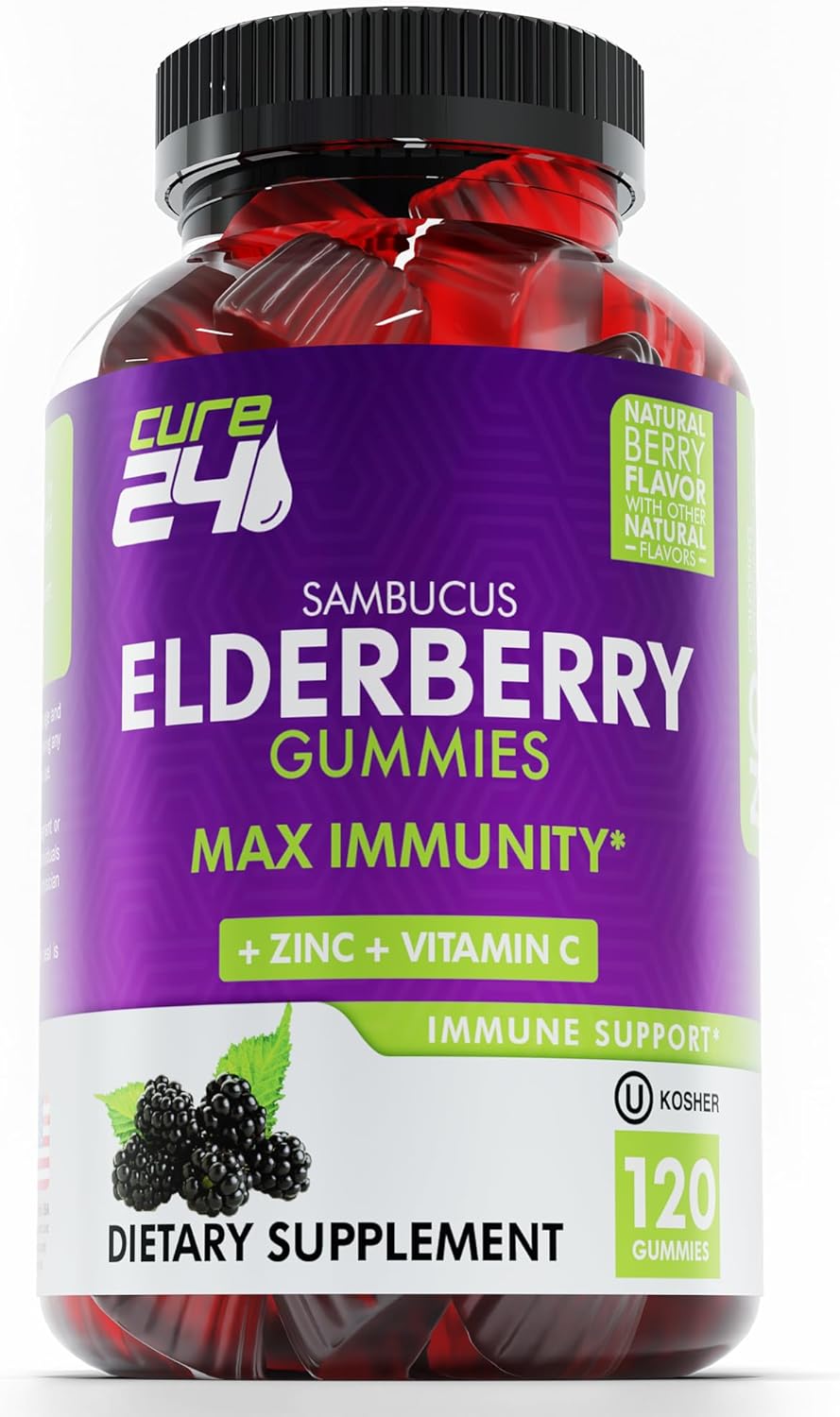 Elderberry Gummies with Vitamin C and Zinc Y749108