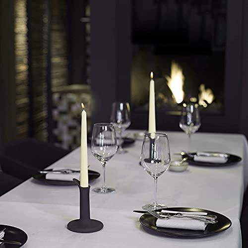Ivory Taper Candles 10 Inch, 100 Count, 7+ Hour Burn G920