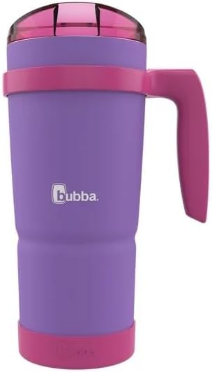 Vacuum-Insulated Stainless Steel Tumbler with Lid, 32 oz, Removable Bumper and Handle, BPA-Free Y50084