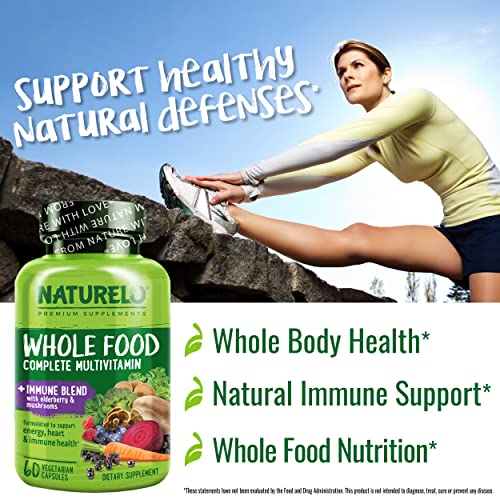 Whole Food Multivitamin with Elderberry & Mushrooms - 60 Vegan Capsules E177270
