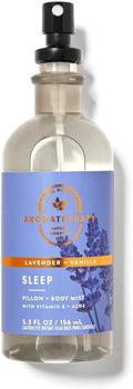 Bath and Body Works Aromatherapy Pillow Mist with Natural Essential Oils (Sleep, Lavender + Vanilla)