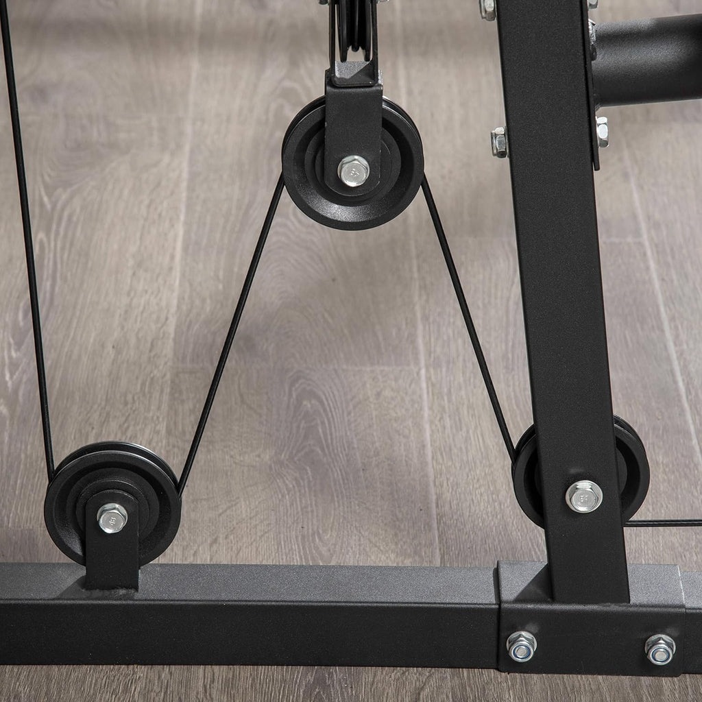 Home Gym System, Multifunction Workout Station with 100Lbs Weight Stack P536