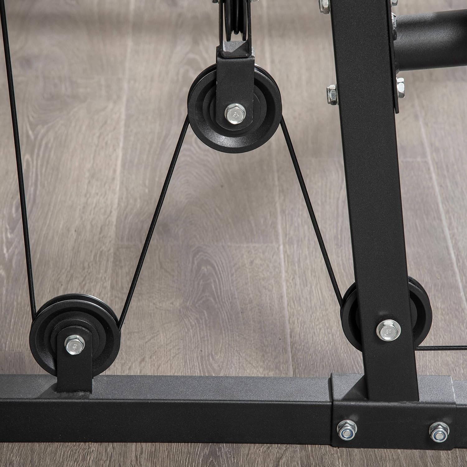 Home Gym System, Multifunction Workout Station with 100Lbs Weight Stack P536