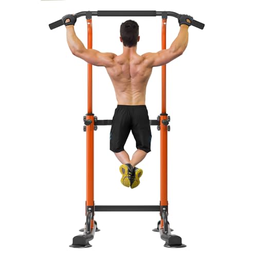 Adjustable Power Tower Dip Station for Home Gym Strength Training I503