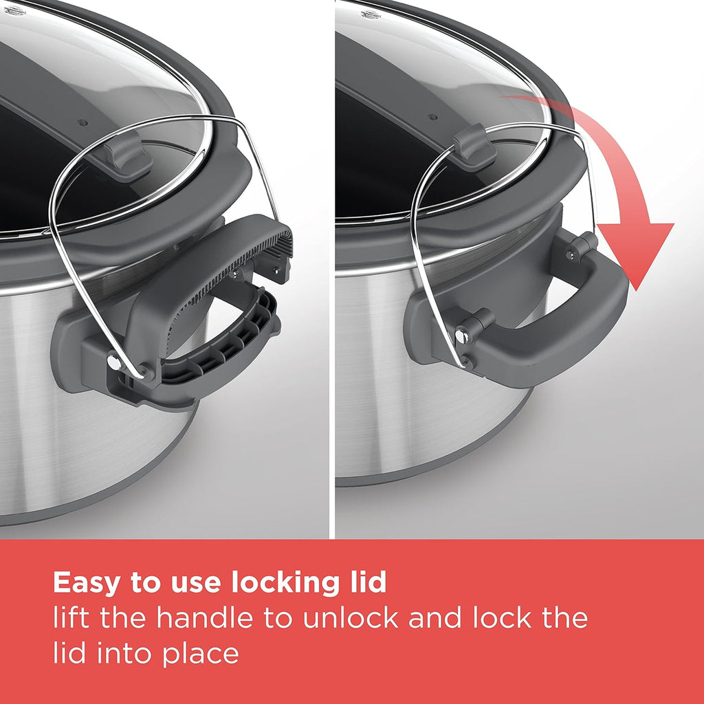 7-Qt Locking Lid Digital Slow Cooker A8263