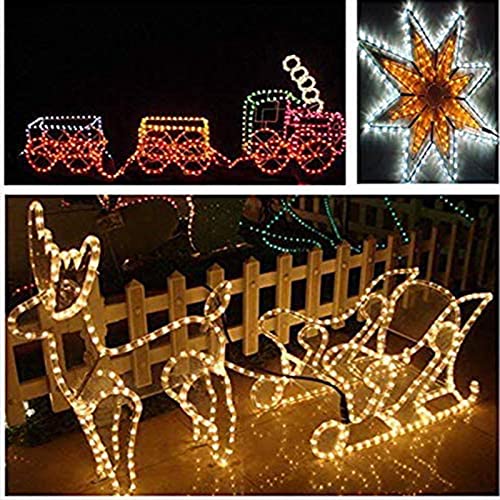 LED Rope Lights Outdoor 100ft, 720 LED Connectable Flexible Tube, 8 Modes, Waterproof for Garden Patio Party Decoration H83567