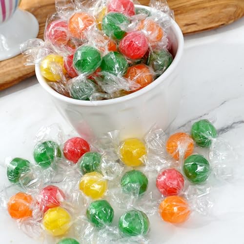 Sour Candy Balls, 1 Pound Bulk, Individually Wrapped Hard Candy Q673490